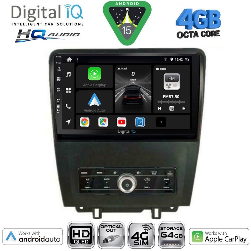 DIGITAL IQ BXK 19165_CPAA (9inc) MULTIMEDIA TABLET for FORD MUSTANG mod. 2010-2015
