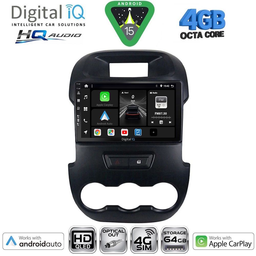 DIGITAL IQ BXK 19171_CPAA (9inc) MULTIMEDIA TABLET for FORD RANGER mod. 2011-2015