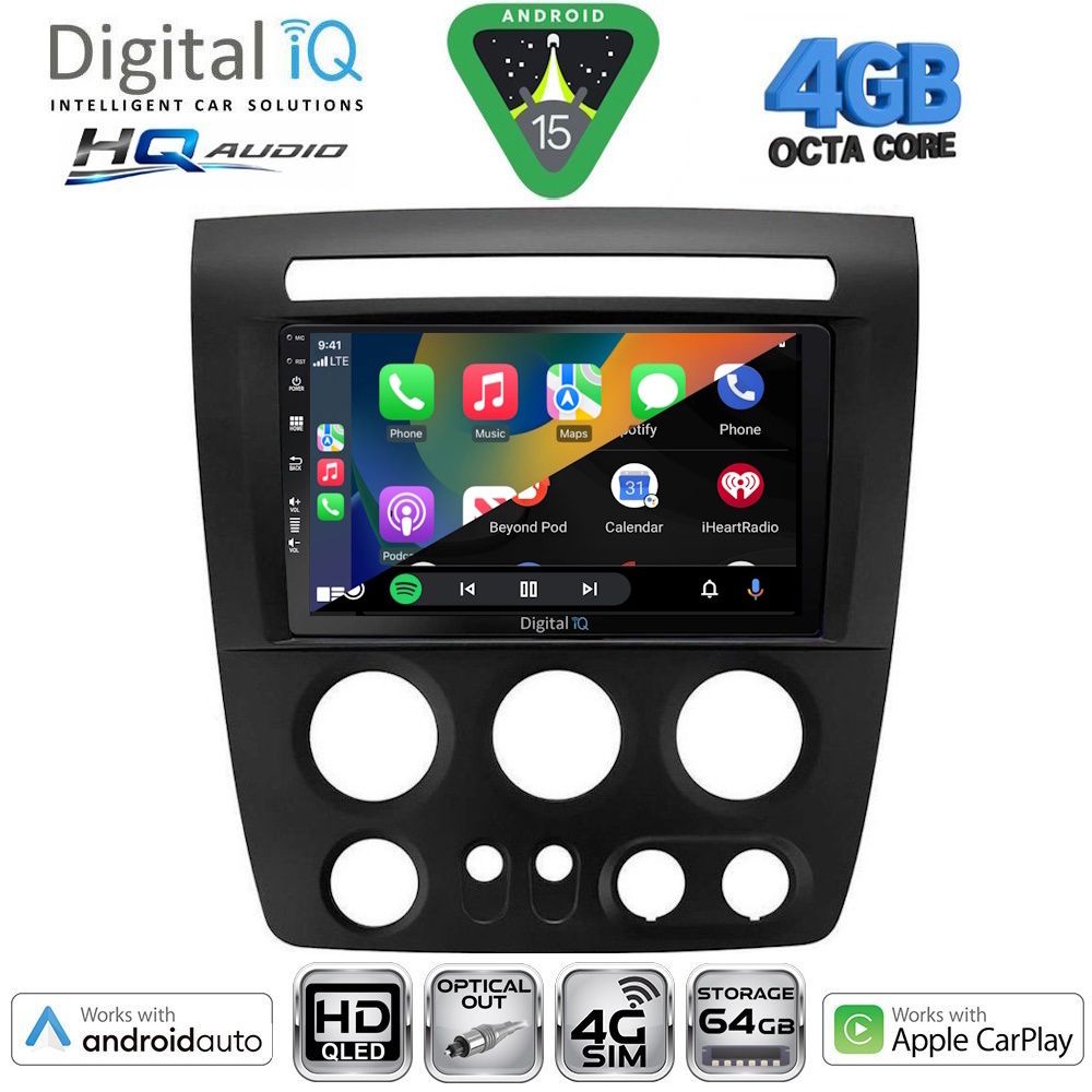 DIGITAL IQ BXK 19218_CPAA (9inc) MULTIMEDIA TABLET for HUMMER H3 mod. 2005-2009 - immagine 2