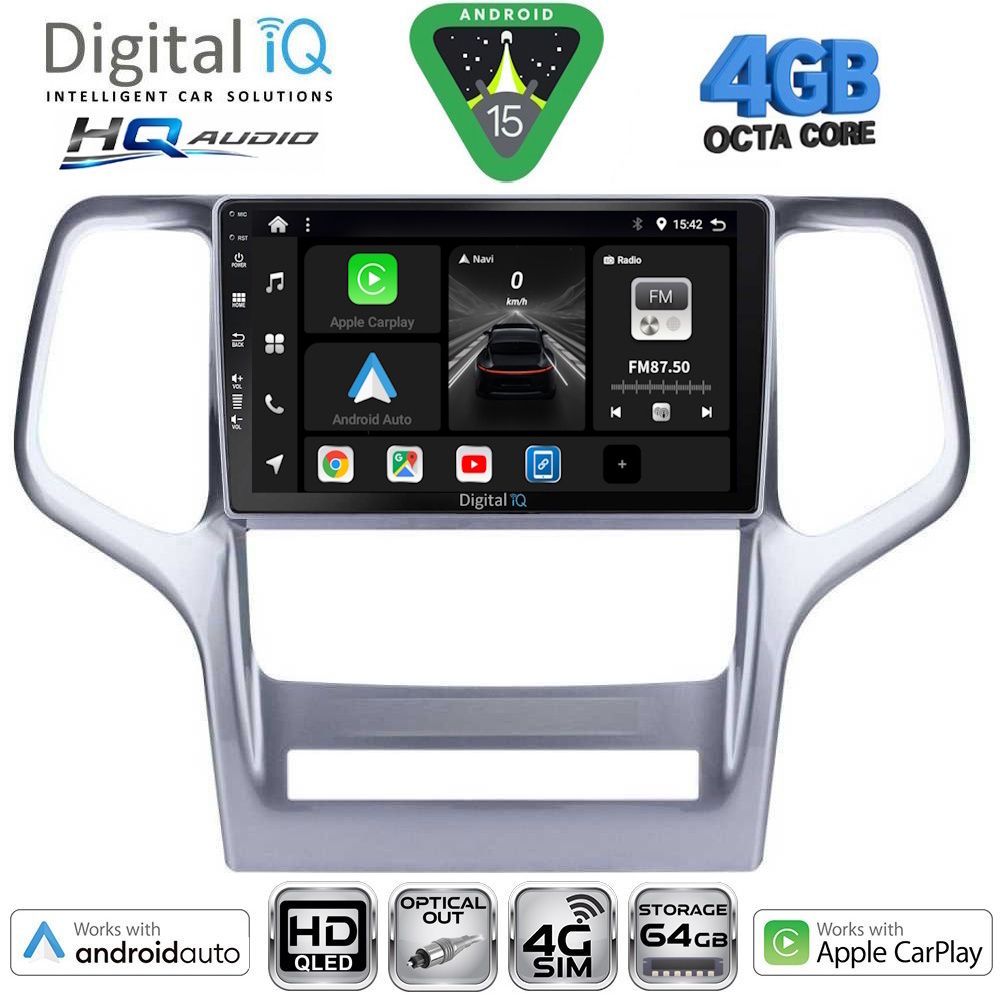 DIGITAL IQ BXK 19280_CPAA (9inc) MULTIMEDIA TABLET for JEEP GRAND CHEROKEE mod. 1999-2004 - immagine 12