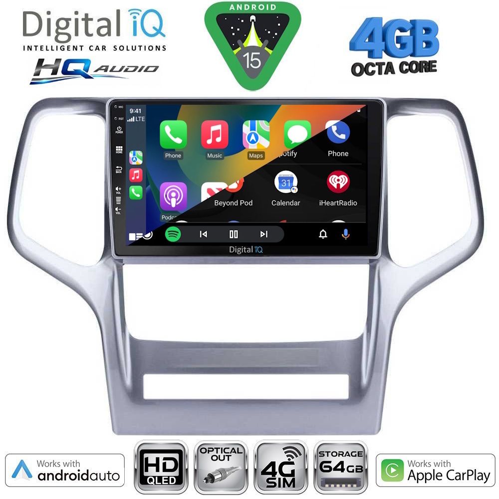 DIGITAL IQ BXK 19280_CPAA (9inc) MULTIMEDIA TABLET for JEEP GRAND CHEROKEE mod. 1999-2004 - immagine 13