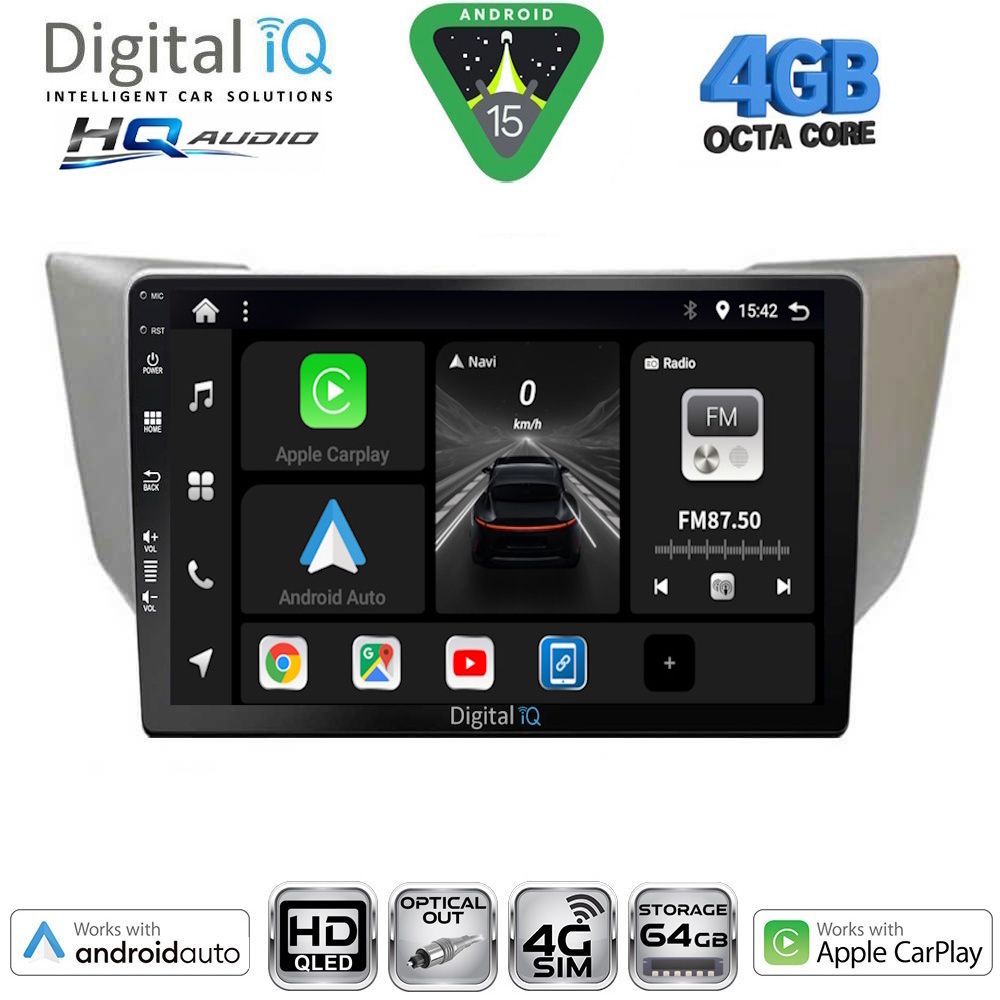 DIGITAL IQ BXK 19340_CPAA (9inc) MULTIMEDIA TABLET for LEXUS CT 200 mod. 2011-2020 - immagine 16