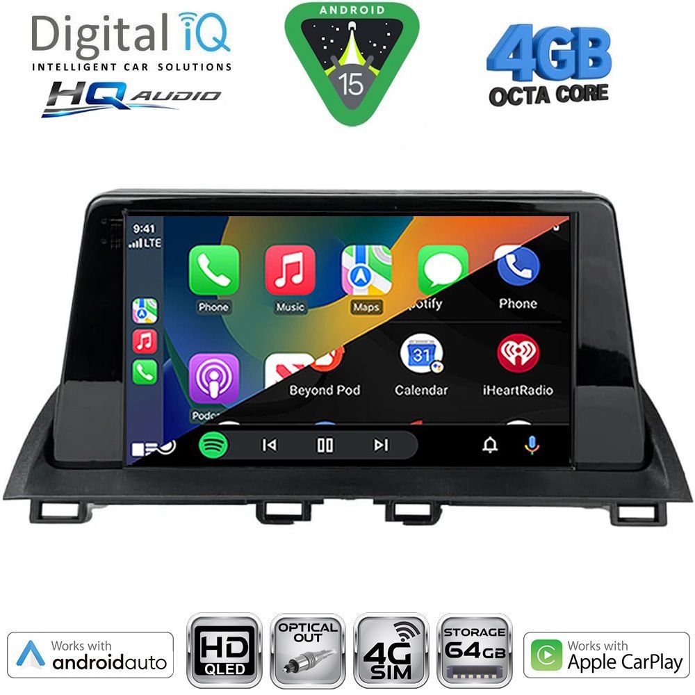 DIGITAL IQ BXK 19367_CPAA (9inc) MULTIMEDIA TABLET for MAZDA 3 mod. 2014-2019 - immagine 10