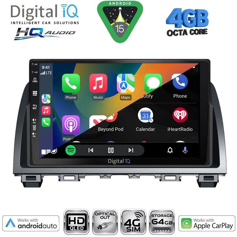 DIGITAL IQ BXK 19378_CPAA (9inc) MULTIMEDIA TABLET for MAZDA 6 mod. 2012-2017 - immagine 2