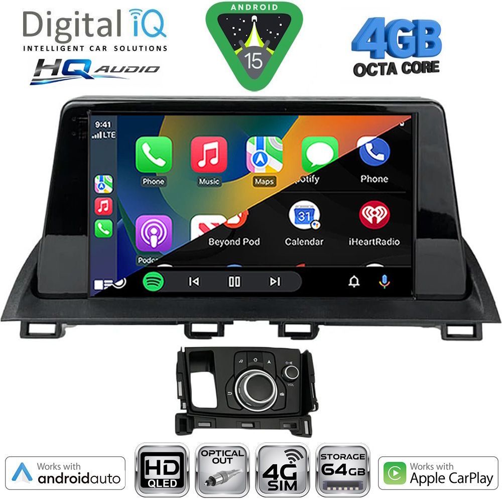 DIGITAL IQ BXK 19386_CPAA (9inc) MULTIMEDIA TABLET for MAZDA CX4 mod. 2016-2025 - immagine 2