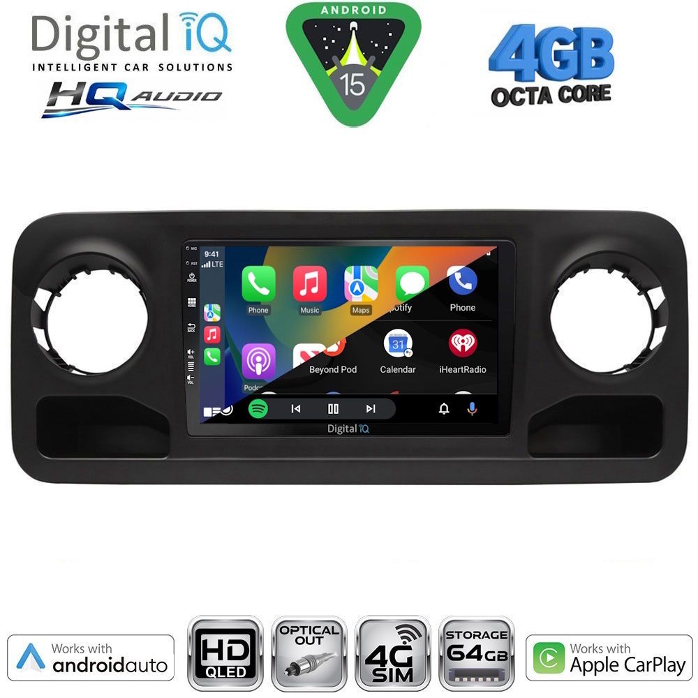 DIGITAL IQ BXK 19424_CPAA (10inc) MULTIMEDIA TABLET for MERCEDES SPRINTER mod. 2018-2026 - immagine 2
