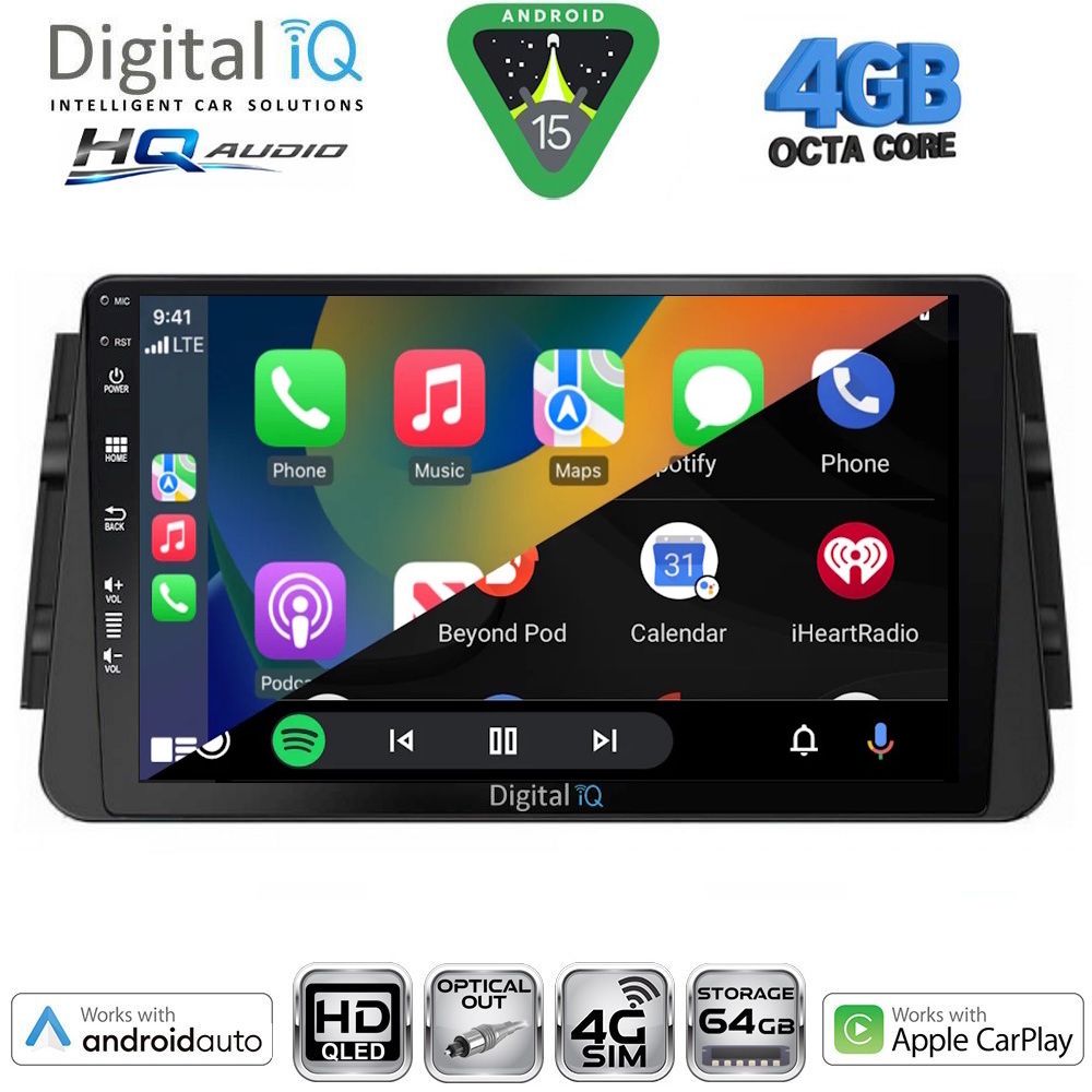 DIGITAL IQ BXK 19460_CPAA (9inc) MULTIMEDIA TABLET for NISSAN MICRA mod. 2017-2025 - immagine 2