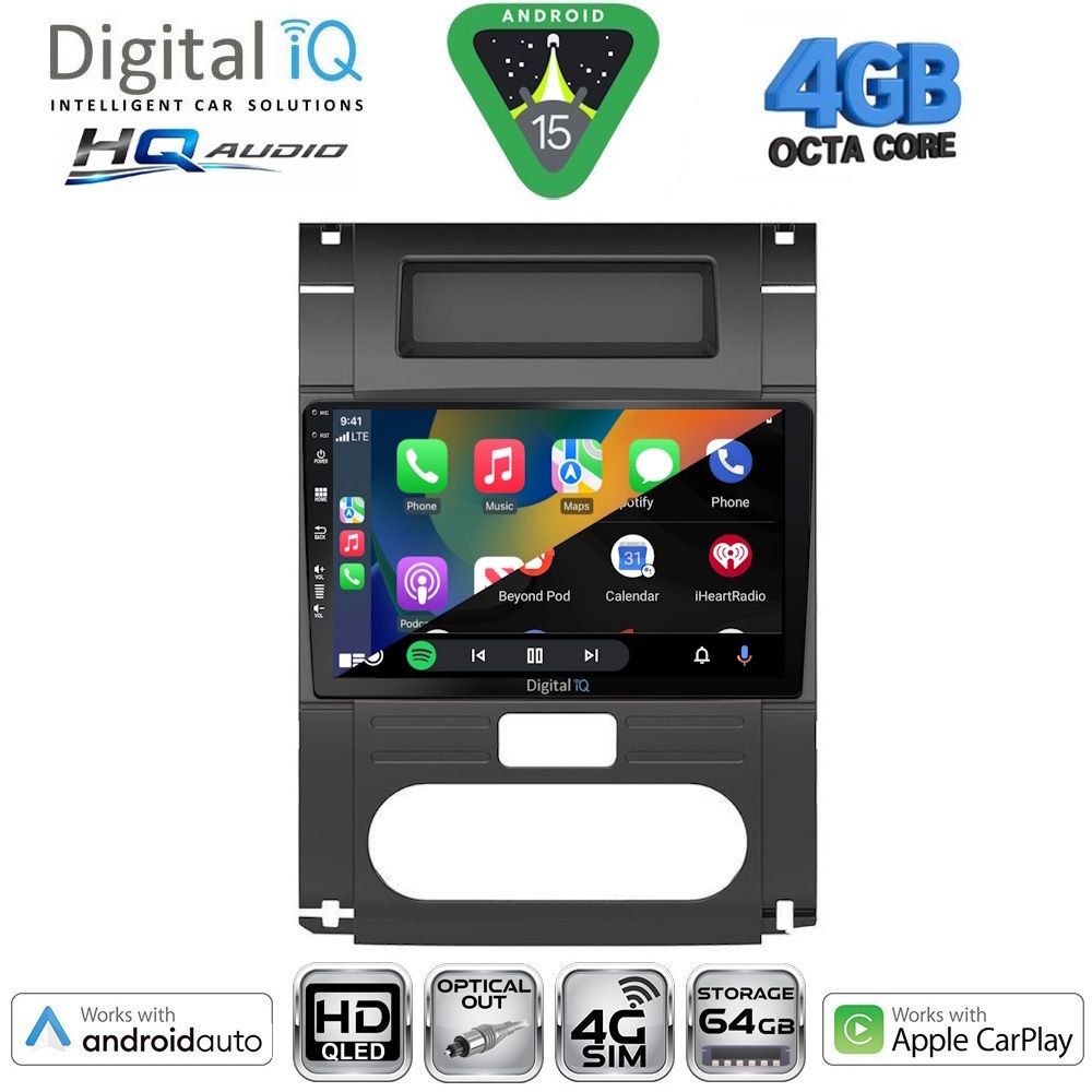 DIGITAL IQ BXK 19477_CPAA (10inc) MULTIMEDIA TABLET for NISSAN XTRAIL mod. 2007-2013 - immagine 2