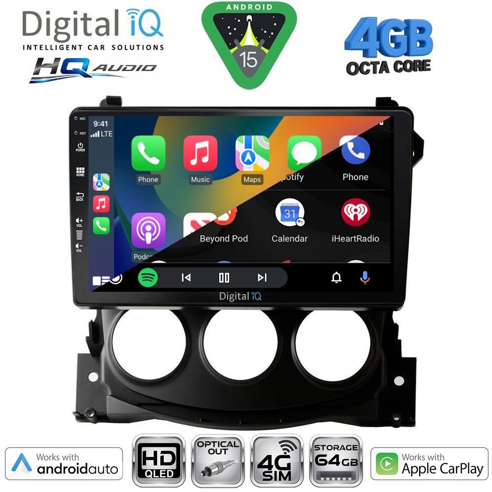 DIGITAL IQ BXK 19479_CPAA (9inc) MULTIMEDIA TABLET for NISSAN 370Z mod. 2009-2012 - immagine 2