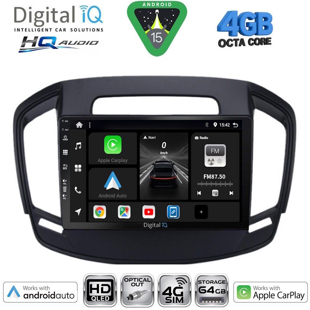 DIGITAL IQ BXK 19492_CPAA (9inc) MULTIMEDIA TABLET for OPEL INSIGNIA mod.2014-2017