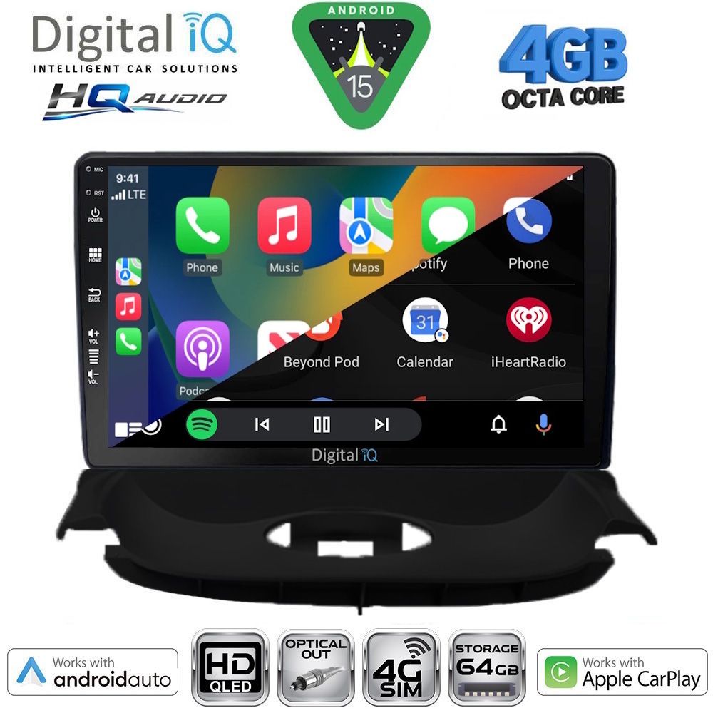 DIGITAL IQ BXK 19505_CPAA (9inc) MULTIMEDIA TABLET for PEUGEOT 206 mod. 1998-2006 - immagine 2