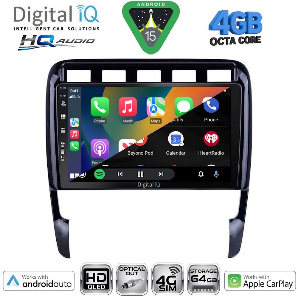 DIGITAL IQ BXK 19535_CPAA (9inc) MULTIMEDIA TABLET for PORSCHE CAYENNE mod. 2002-2011 - immagine 2