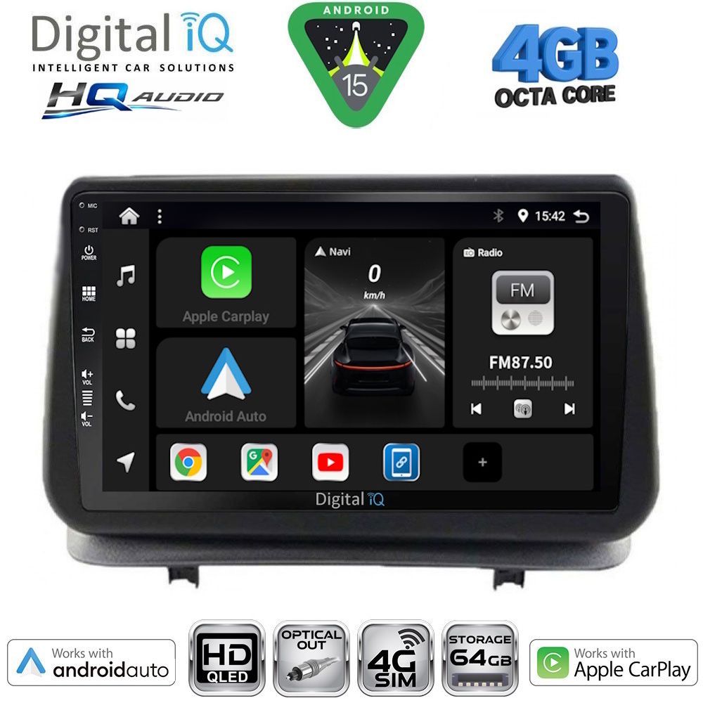 DIGITAL IQ BXK 19543_CPAA (9inc) MULTIMEDIA TABLET for RENAULT CLIO mod. 2005-2011