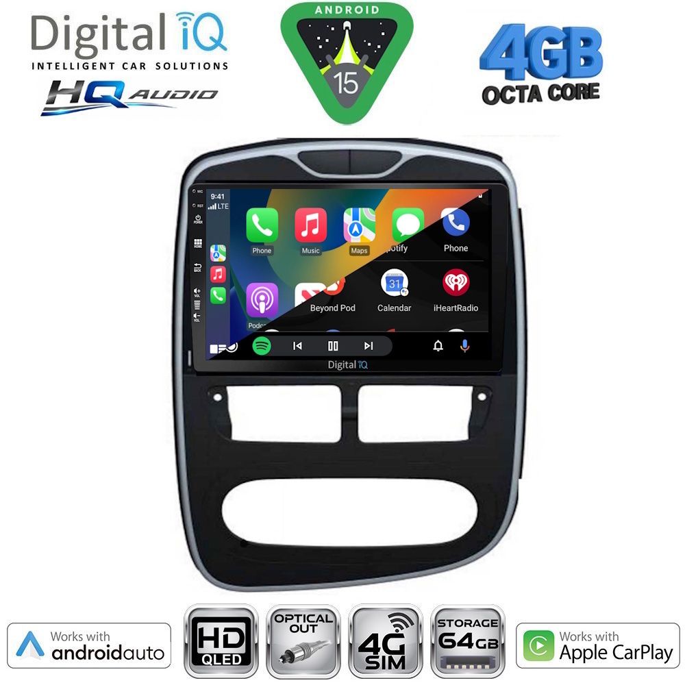 DIGITAL IQ BXK 19544_CPAA (10inc) MULTIMEDIA TABLET for RENAULT CLIO mod. 2012-2015 - immagine 2