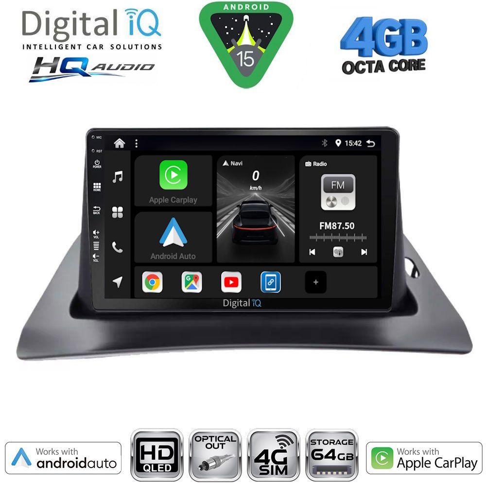 DIGITAL IQ BXK 19550_CPAA (9inc) MULTIMEDIA TABLET for RENAULT KANGOO mod. 2010-2021