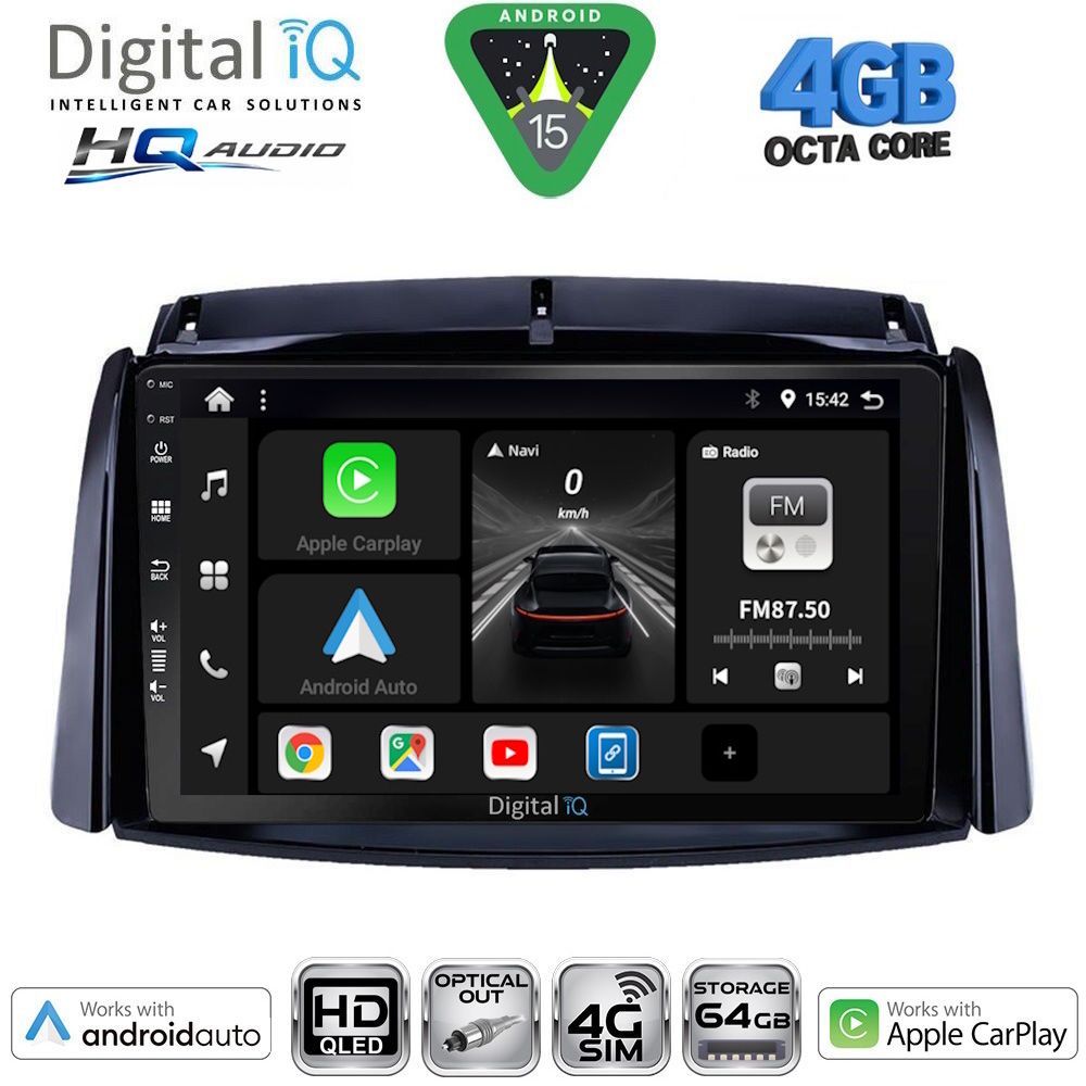 DIGITAL IQ BXK 19550_CPAA (9inc) MULTIMEDIA TABLET for RENAULT KANGOO mod. 2010-2021 - immagine 10