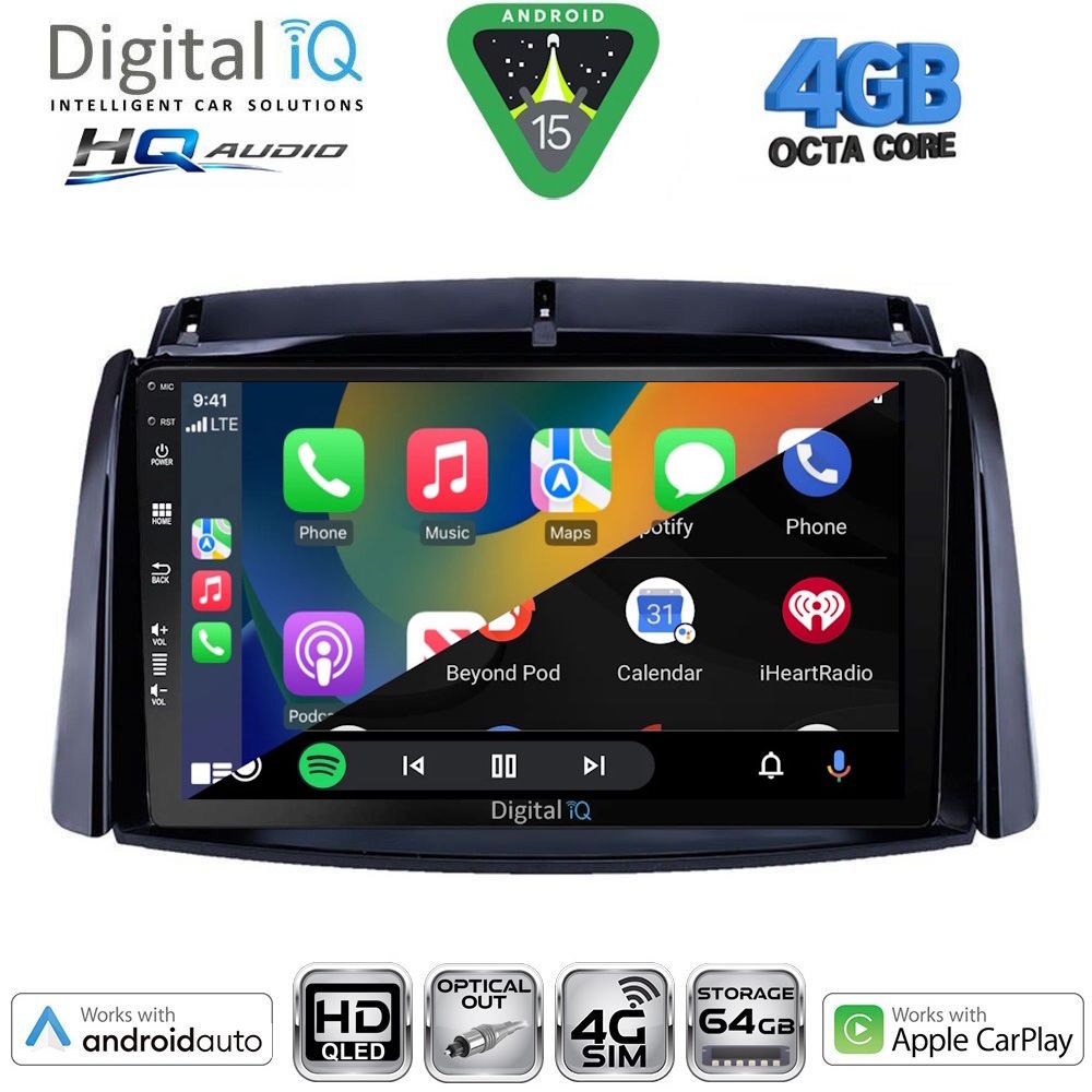 DIGITAL IQ BXK 19550_CPAA (9inc) MULTIMEDIA TABLET for RENAULT KANGOO mod. 2010-2021 - immagine 11