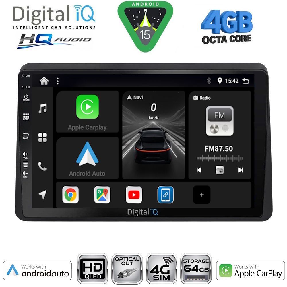 DIGITAL IQ BXK 19550_CPAA (9inc) MULTIMEDIA TABLET for RENAULT KANGOO mod. 2010-2021 - immagine 12