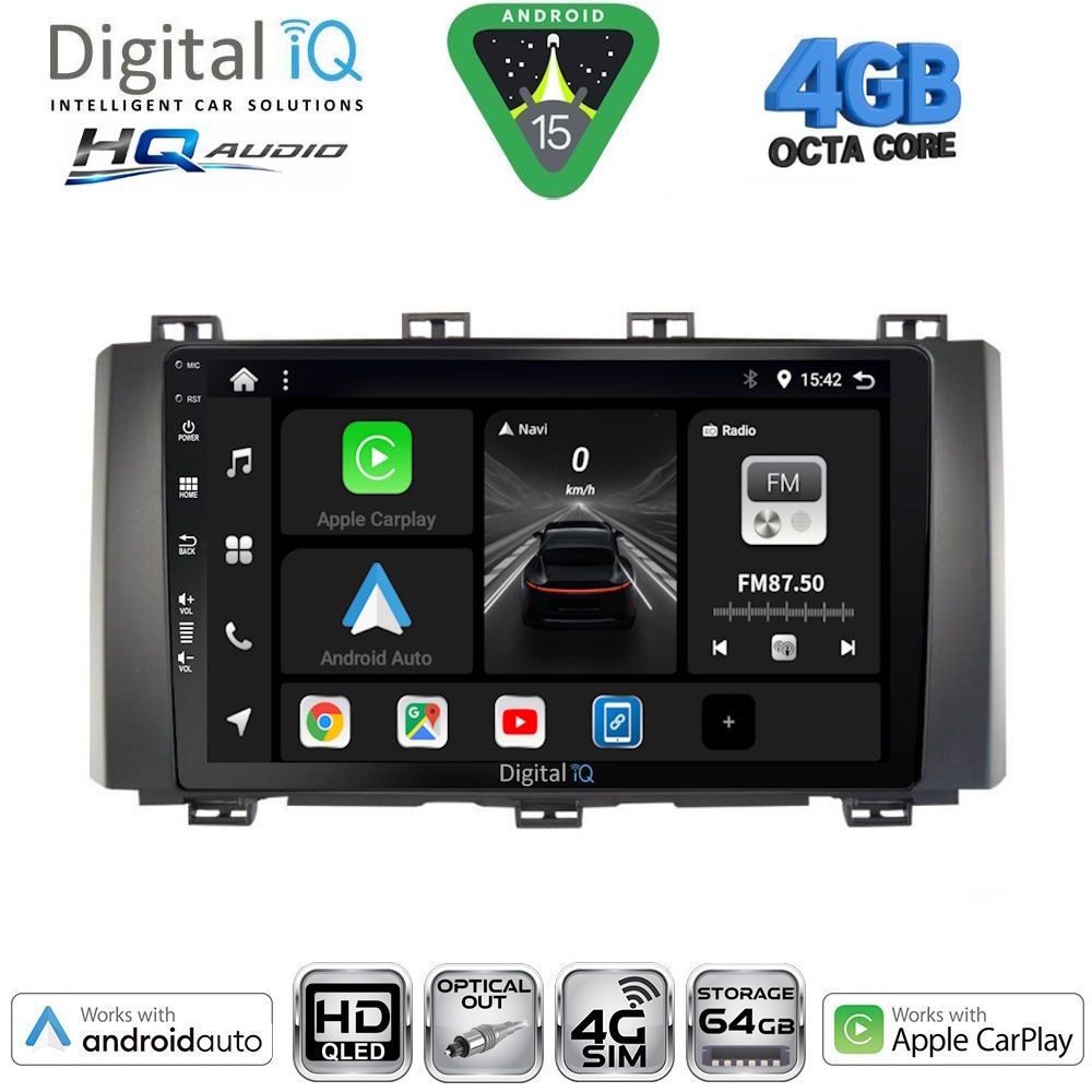 DIGITAL IQ BXK 19568_CPAA (9inc) MULTIMEDIA TABLET for SEAT ATECA mod. 2017-2026