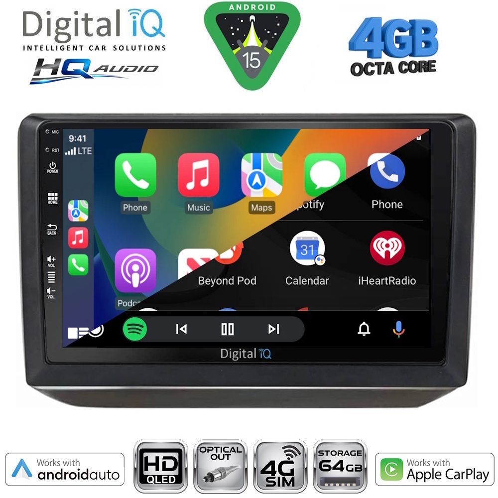 DIGITAL IQ BXK 19581_CPAA (10inc) MULTIMEDIA TABLET for SKODA FABIA mod. 2008-2014 - immagine 2