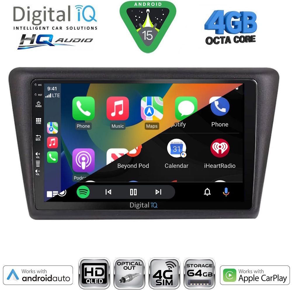 DIGITAL IQ BXK 19600_CPAA (9inc) MULTIMEDIA TABLET for SKODA RAPID SPACEBACK mod. 2014-2019 - immagine 2