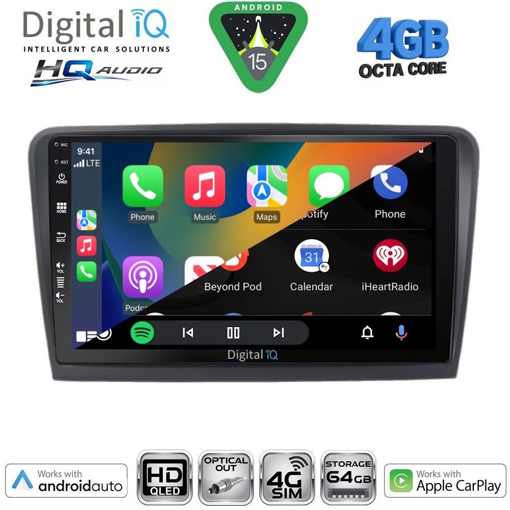 DIGITAL IQ BXK 19600_CPAA (9inc) MULTIMEDIA TABLET for SKODA RAPID SPACEBACK mod. 2014-2019 - immagine 11