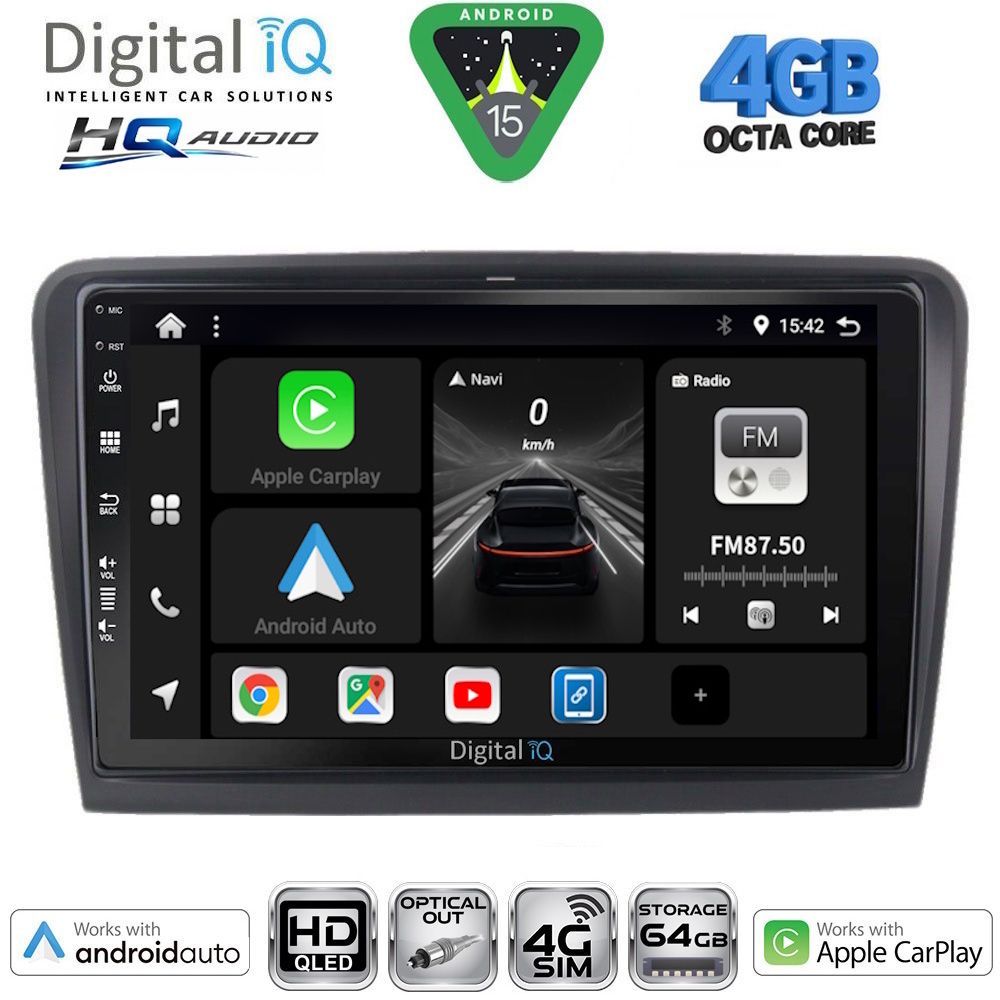 DIGITAL IQ BXK 19600_CPAA (9inc) MULTIMEDIA TABLET for SKODA RAPID SPACEBACK mod. 2014-2019 - immagine 12