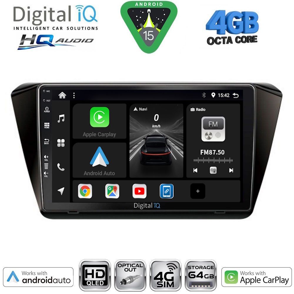 DIGITAL IQ BXK 19600_CPAA (9inc) MULTIMEDIA TABLET for SKODA RAPID SPACEBACK mod. 2014-2019 - immagine 14