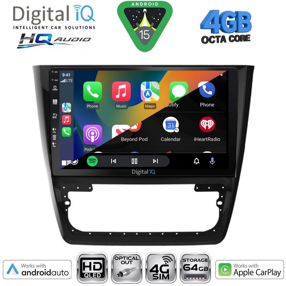 DIGITAL IQ BXK 19610_CPAA (10inc) MULTIMEDIA TABLET for SKODA YETI mod. 2014-2018 - immagine 2