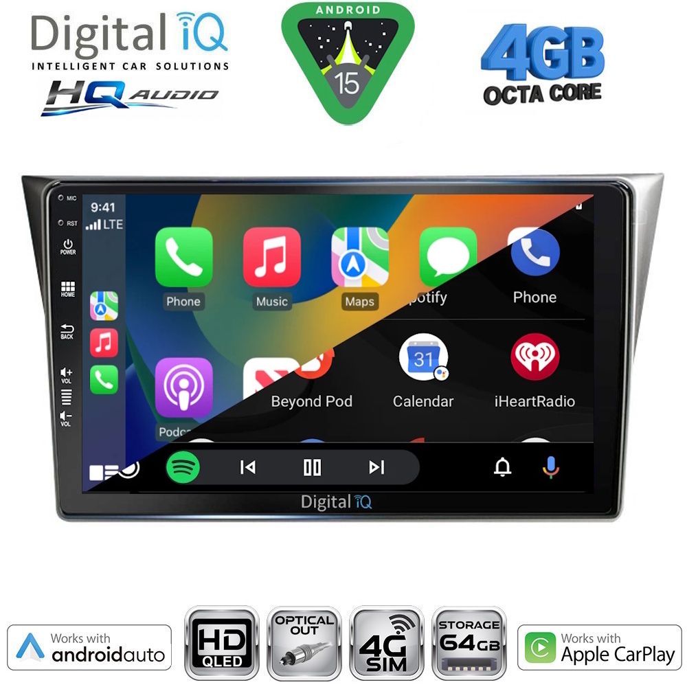 DIGITAL IQ BXK 19659_CPAA (9inc) MULTIMEDIA TABLET for SUBARU IMPREZA mod. 2002-2008 - immagine 2