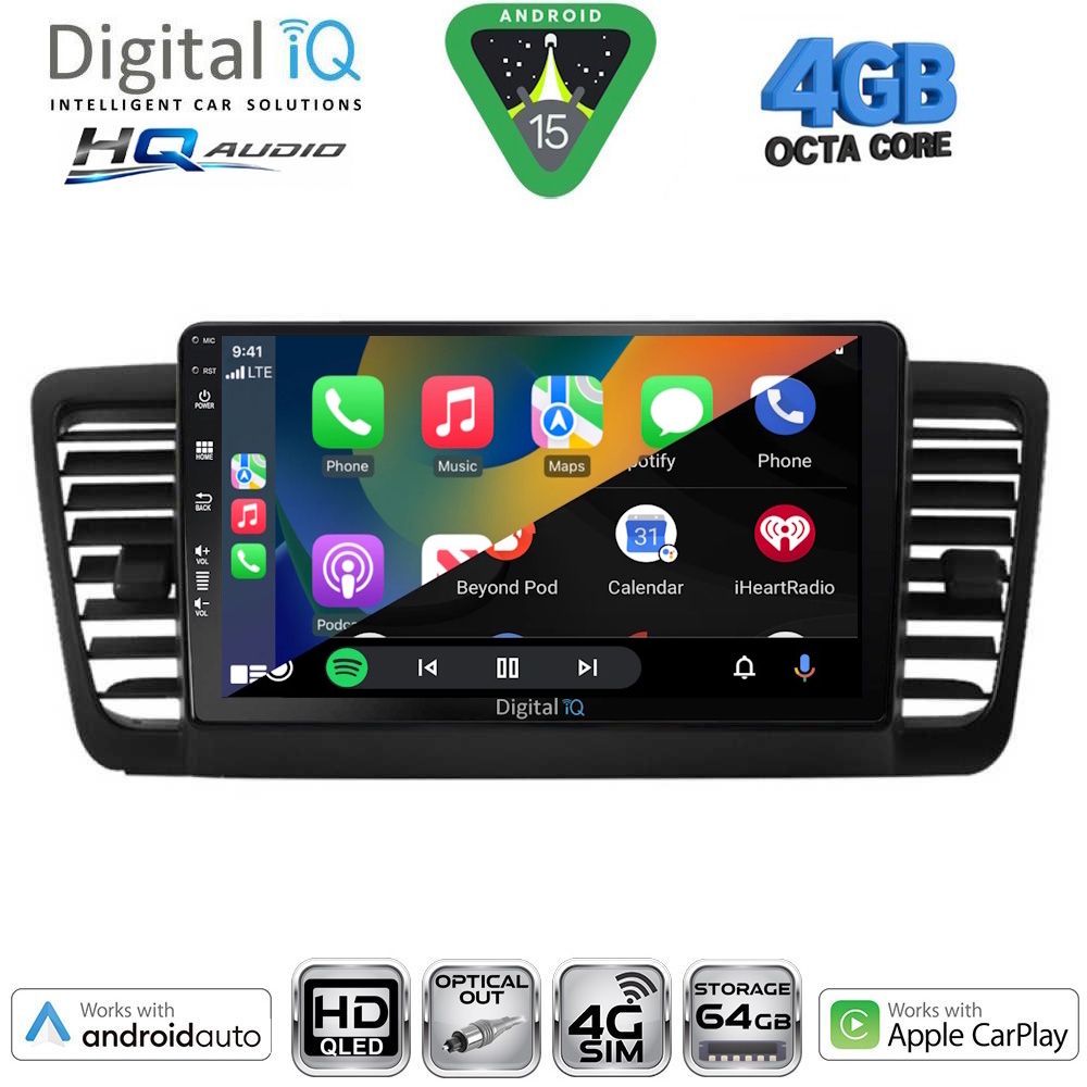 DIGITAL IQ BXK 19661_CPAA (9inc) MULTIMEDIA TABLET for SUBARU FORESTER mod. 2002-2008 - immagine 17
