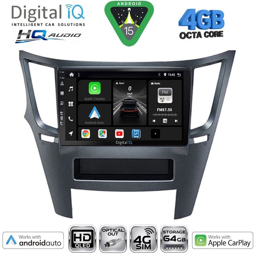 DIGITAL IQ BXK 19661_CPAA (9inc) MULTIMEDIA TABLET for SUBARU FORESTER mod. 2002-2008 - immagine 18