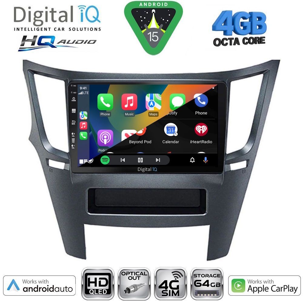 DIGITAL IQ BXK 19661_CPAA (9inc) MULTIMEDIA TABLET for SUBARU FORESTER mod. 2002-2008 - immagine 19