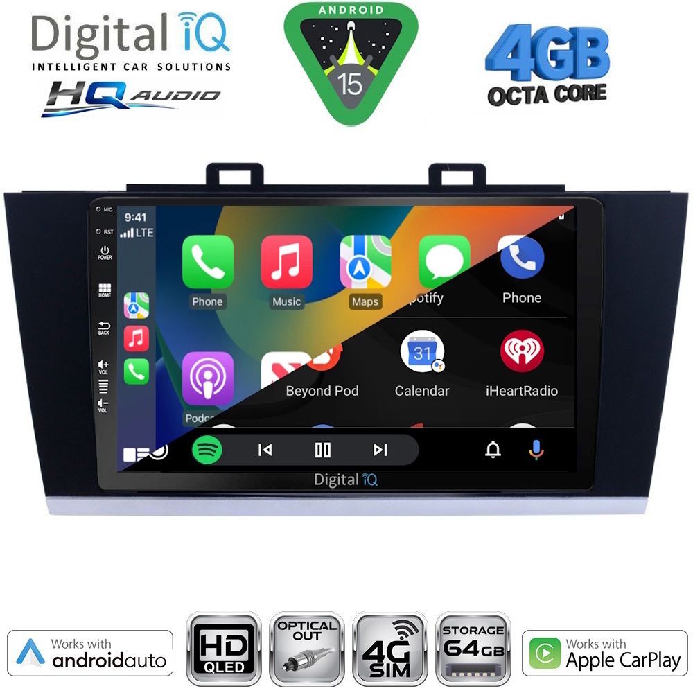 DIGITAL IQ BXK 19661_CPAA (9inc) MULTIMEDIA TABLET for SUBARU FORESTER mod. 2002-2008 - immagine 21