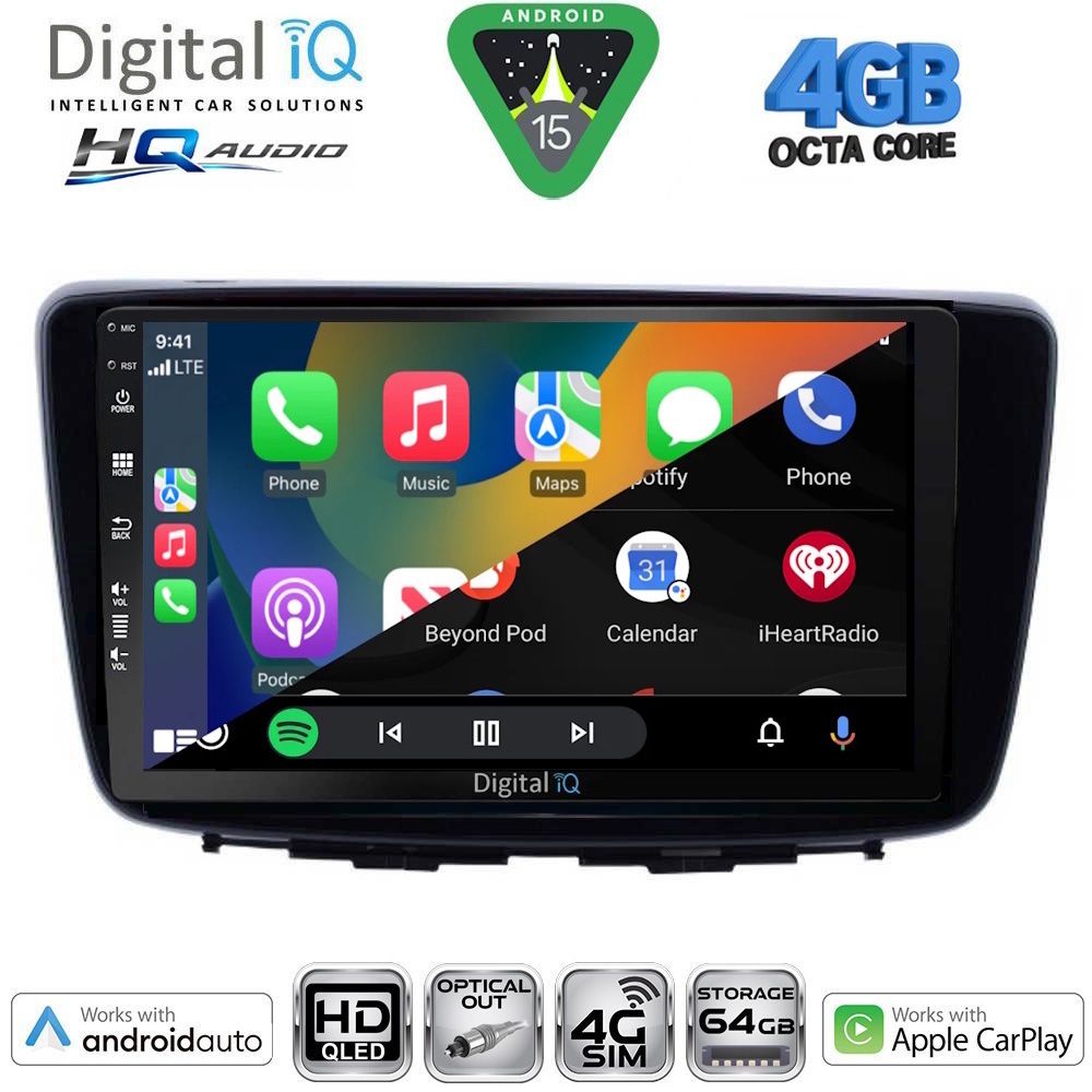 DIGITAL IQ BXK 19672_CPAA (9inc) MULTIMEDIA TABLET for SUZUKI BALENO mod. 2016-2022 - immagine 2