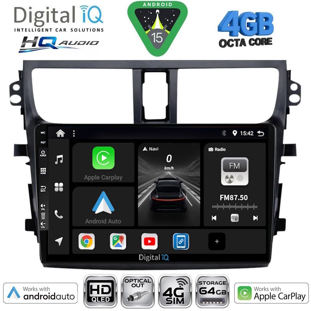 DIGITAL IQ BXK 19674_CPAA (9inc) MULTIMEDIA TABLET for SUZUKI CELERIO mod. 2015-2021