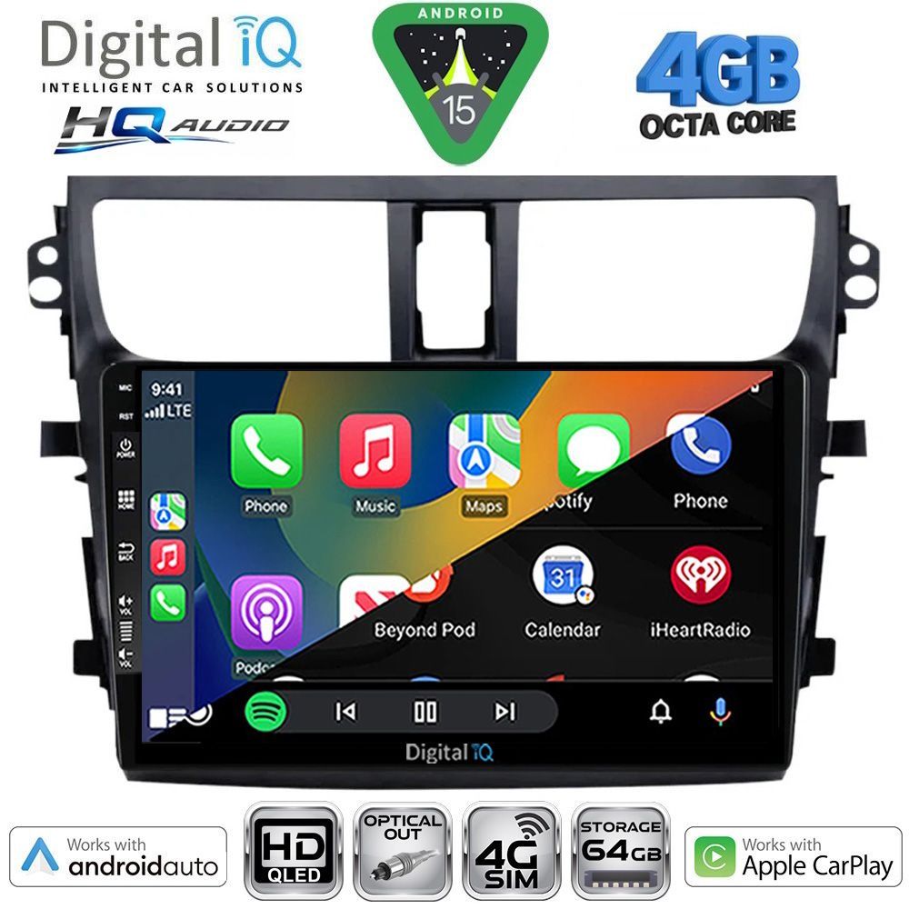 DIGITAL IQ BXK 19674_CPAA (9inc) MULTIMEDIA TABLET for SUZUKI CELERIO mod. 2015-2021 - immagine 2