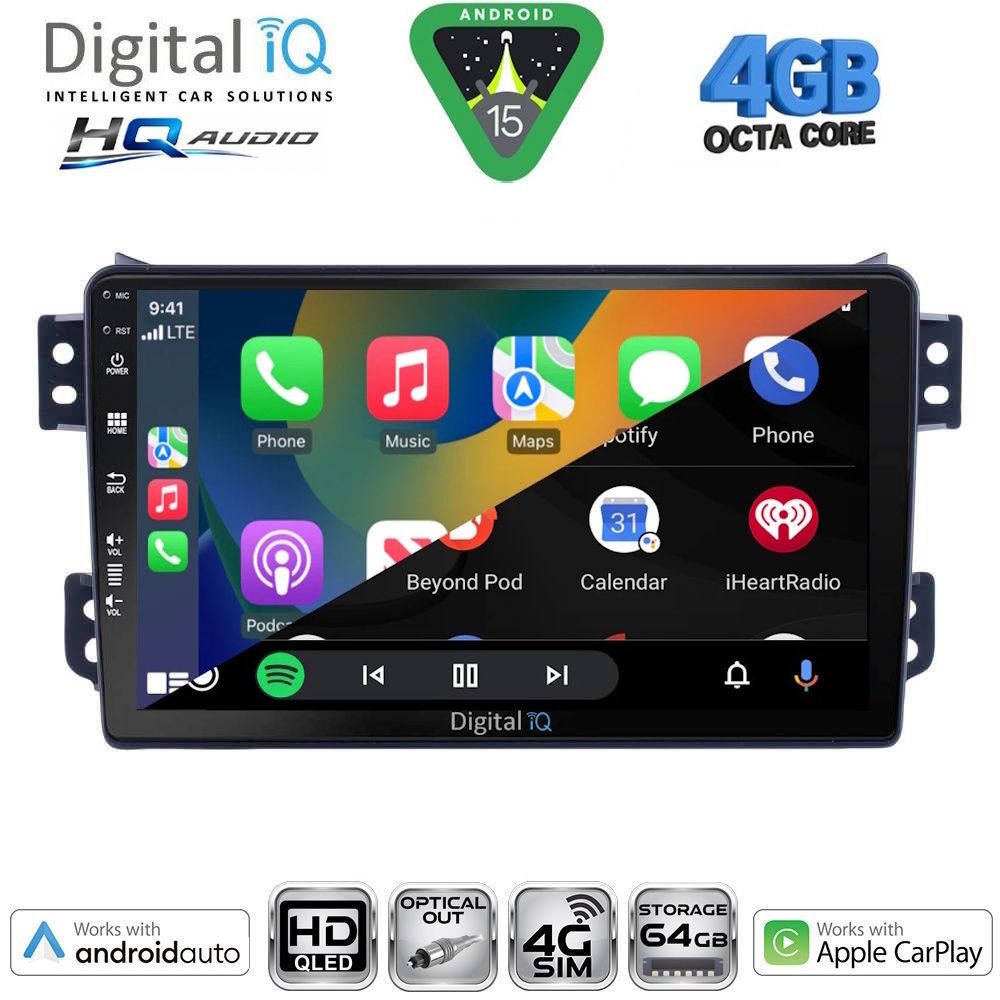 DIGITAL IQ BXK 19681_CPAA (9inc) MULTIMEDIA TABLET for SUZUKI LIANA mod. 2001-2007 - immagine 11