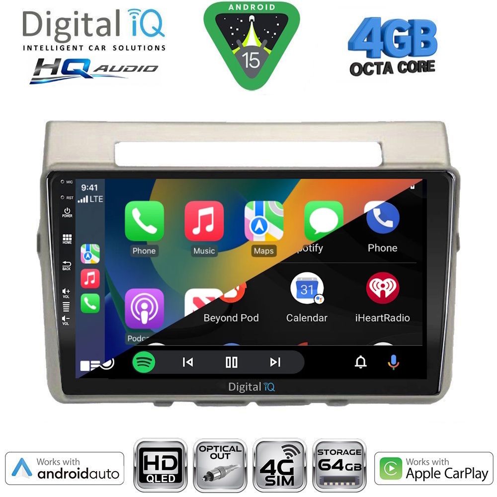DIGITAL IQ BXK 19711B_CPAA (9inc) MULTIMEDIA TABLET for TOYOTA COROLLA VERSO mod. 2004-2009 - immagine 2