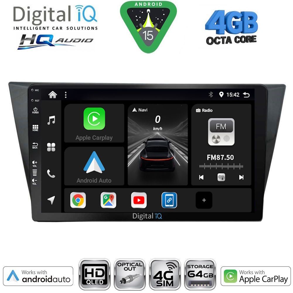 DIGITAL IQ BXK 19760BL_CPAA (9inc) MULTIMEDIA TABLET for VW TIGUAN mod. 2011-2016 (BLACK) - immagine 12
