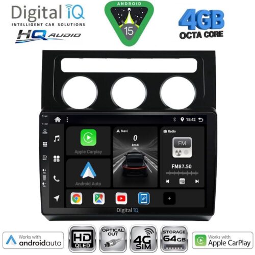 DIGITAL IQ BXK 19767CL_CPAA (10inc) MULTIMEDIA TABLET for VW TOURAN mod. 2003-2010 with CLIMA - WEXML.GR