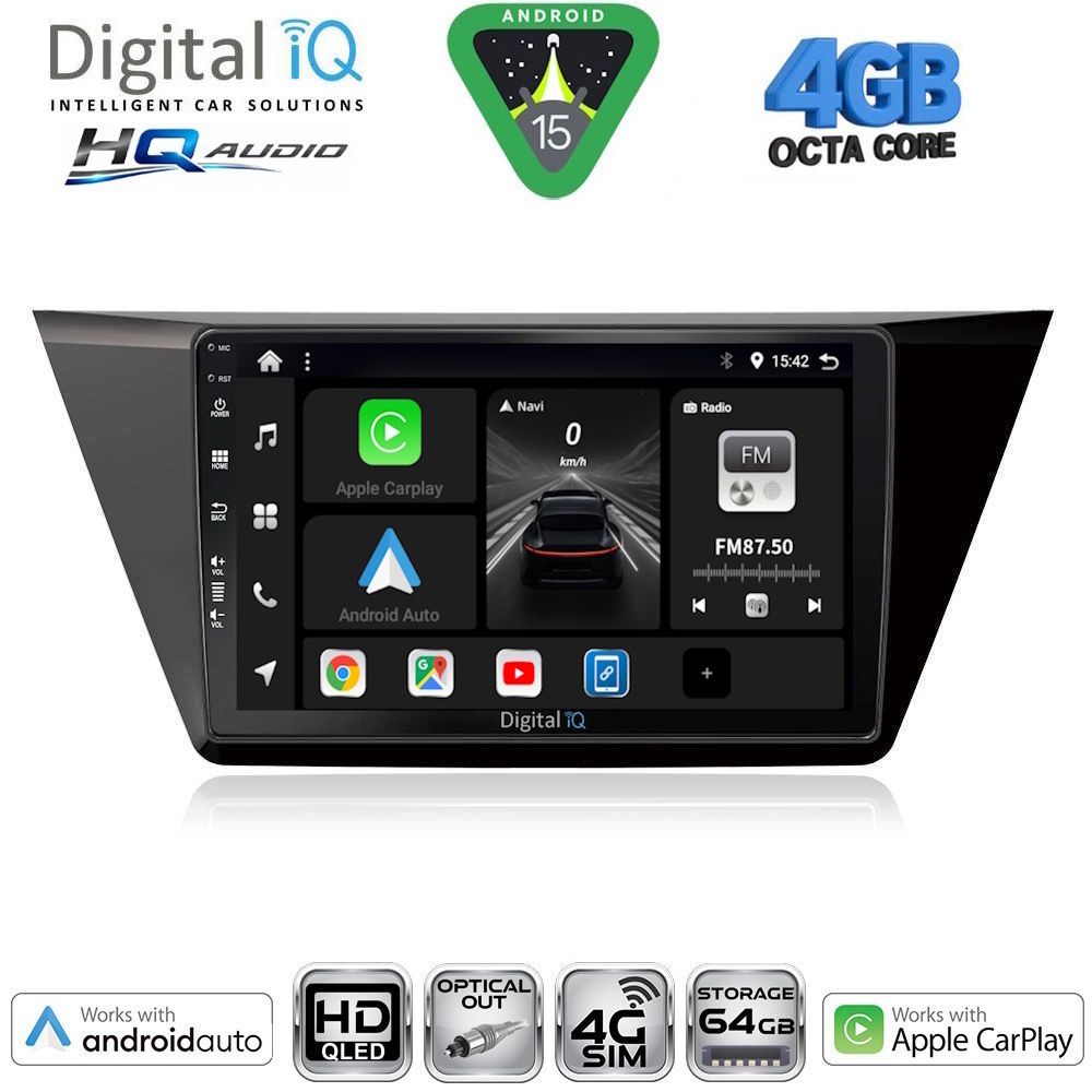 DIGITAL IQ BXK 19760BL_CPAA (9inc) MULTIMEDIA TABLET for VW TIGUAN mod. 2011-2016 (BLACK) - immagine 24
