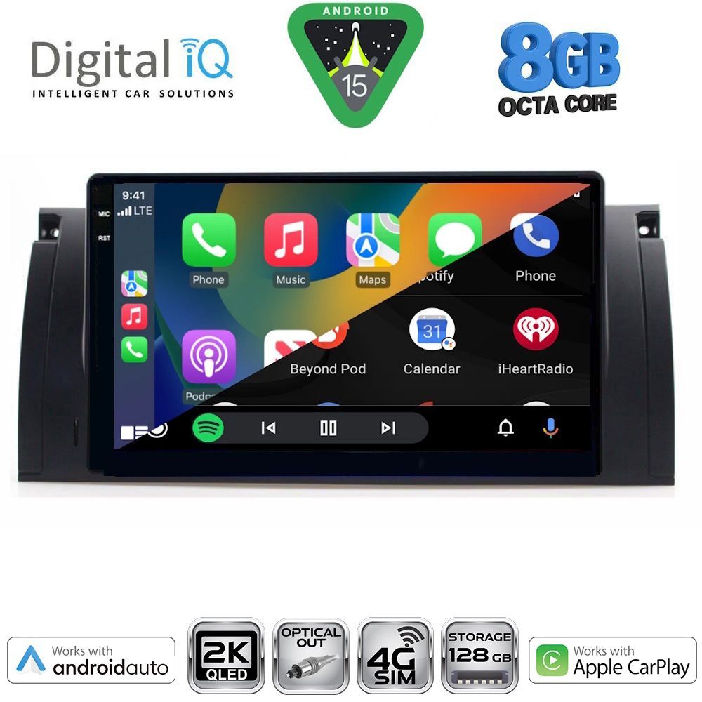DIGITAL IQ BXK 20045_CPAA (9inc) MULTIMEDIA TABLET for BMW Series 5 (E39) mod. 1997-2005 | X5 (E53) mod. 1999-2006 - immagine 2