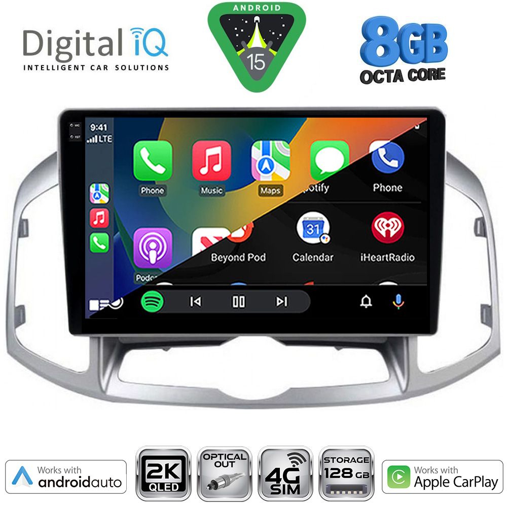 DIGITAL IQ BXK 20071_CPAA (10inc) MULTIMEDIA for CHEVROLET CAPTIVA mod. 2012-2018 - immagine 2