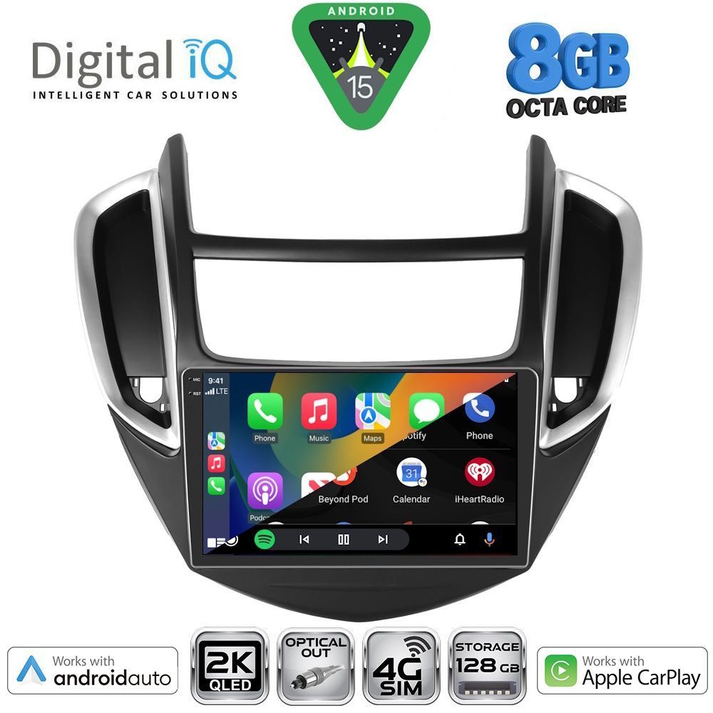 DIGITAL IQ BXK 20080_CPAA (9inc) MULTIMEDIA TABLET for CHEVROLET TRAX mod. 2014-2022 - immagine 2