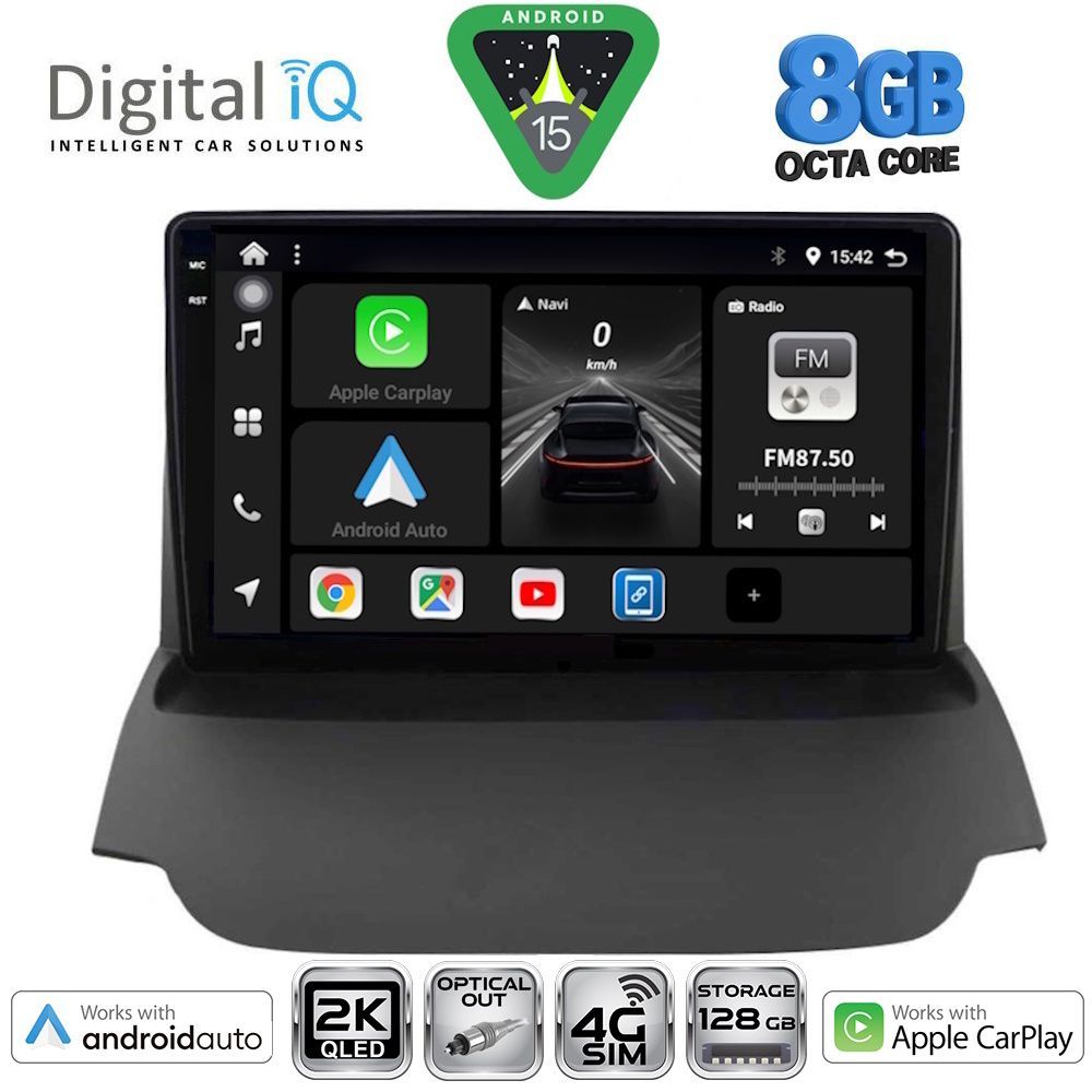DIGITAL IQ BXK 20150_CPAA (9inc) MULTIMEDIA TABLET for FORD ECOSPORT mod. 2012-2018