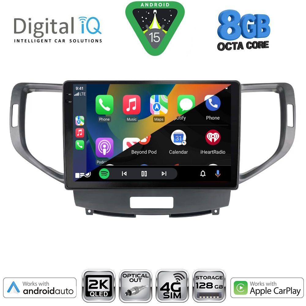 DIGITAL IQ BXK 20183_CPAA (9inc) MULTIMEDIA TABLET for HONDA ACCORD mod. 2008-2013 - immagine 2