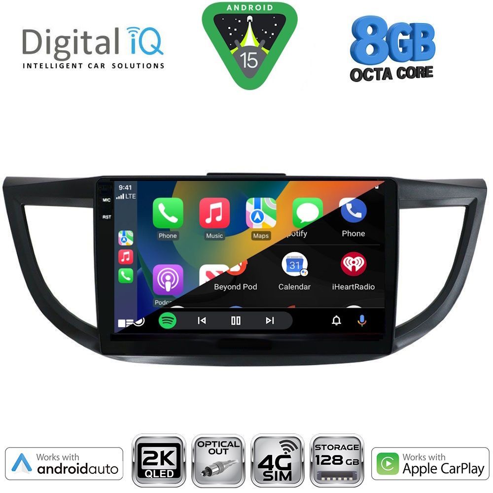 DIGITAL IQ BXK 20198_CPAA (10inc) MULTIMEDIA TABLET for HONDA CRV mod. 2013-2017 - immagine 2