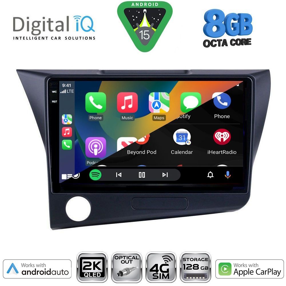 DIGITAL IQ BXK 20203_CPAA (9inc) MULTIMEDIA TABLET for HONDA CRZ mod. 2010-2016 - immagine 2