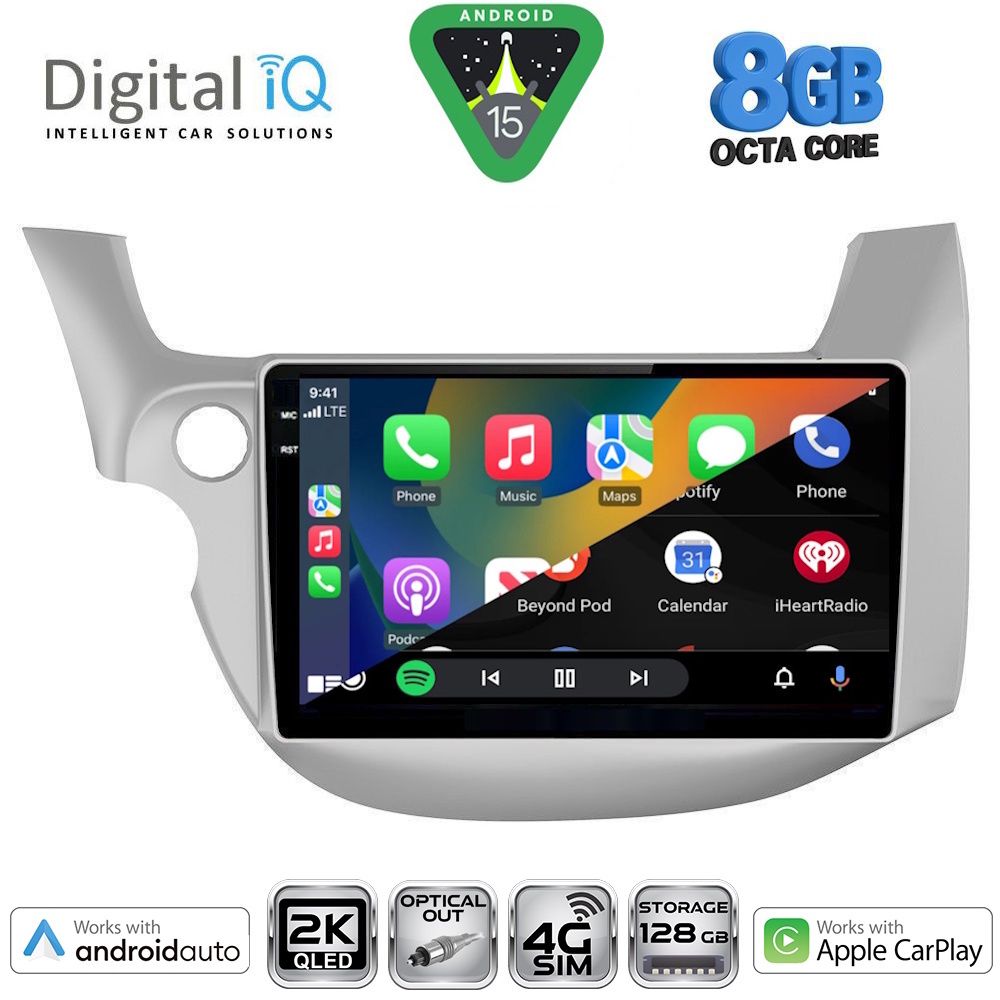 DIGITAL IQ BXK 20211_CPAA (10inc) MULTIMEDIA TABLET for HONDA JAZZ mod. 2008-2012 - immagine 2